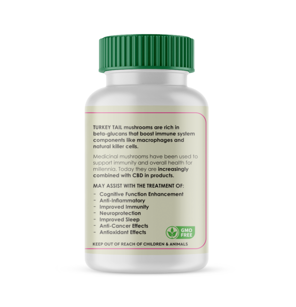 Medlife Turkey Tail and CBD 600mg - 60 Capsules - Image 3