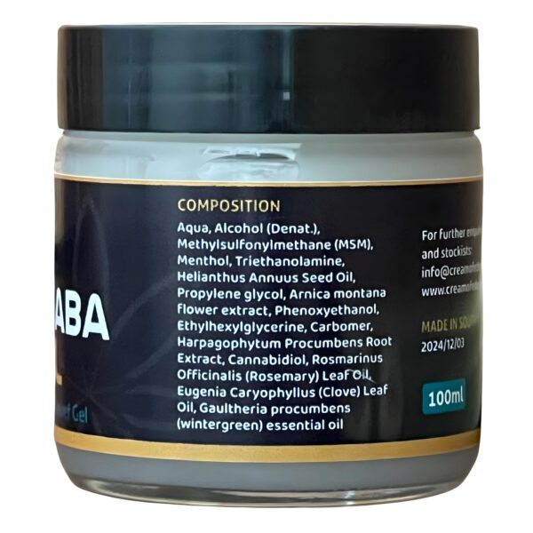 Cannaba Pain Relief Gel - 100ml - Image 3