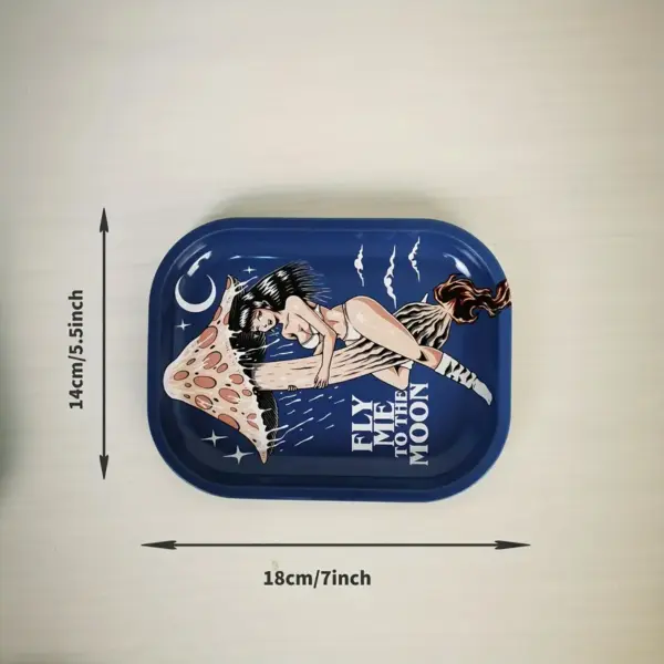 Tray Creative Pattern Fly Me To The Moon 18x14cm - Image 2