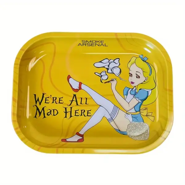 Tray Creative Pattern We re All Mad 18x14cm