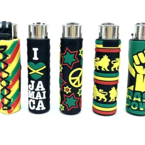 Clipper Lighter with Silicon Cover - Rasta