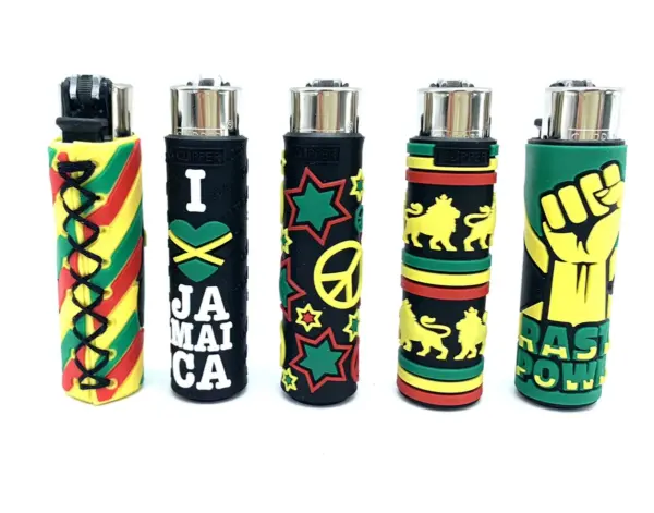 Clipper Lighter with Silicon Cover - Rasta