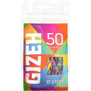 Gizeh Active Filters Rainbow 6mm  50