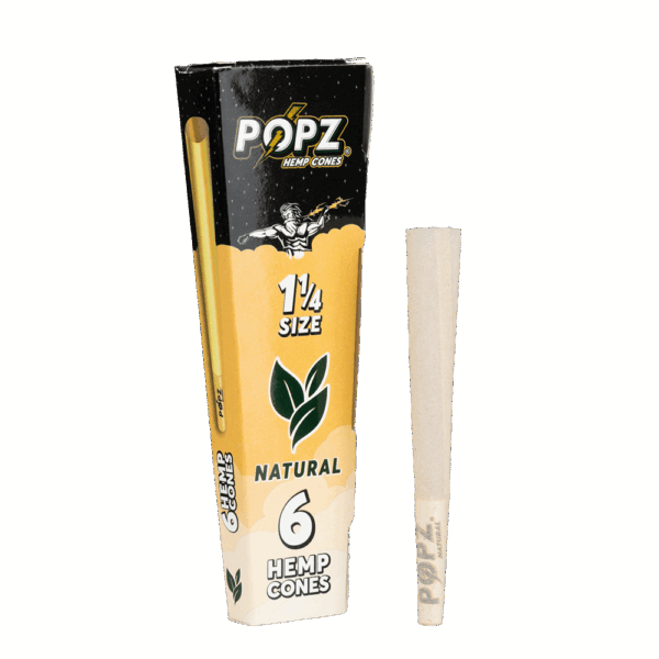 King Palm Hemp Cones 1and1 4 Natural  6