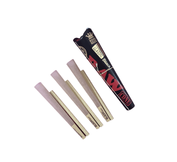 RAW Cones Black Kingsize 109mm  3