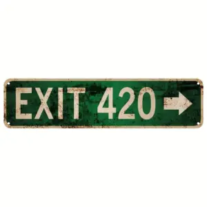 Street Sign Exit 420 10x40cm