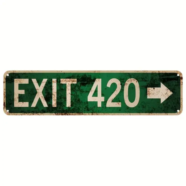 Street Sign Exit 420 10x40cm
