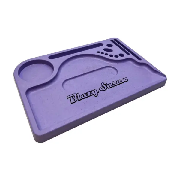 Blazy Susan Tray Hemp Plastic Purple