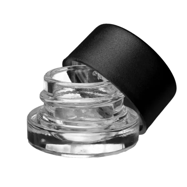 Concentrate Jar Glass Square (Child Resistant Lid) 3.4x2.8 1g