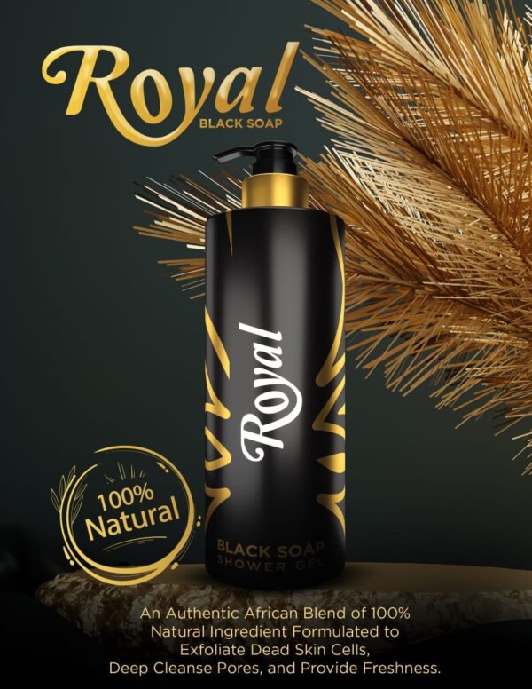 Royal Black Soap Shower Gel - 500ml - Image 2