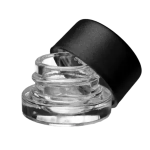 Concentrate Jar Glass Square (Child Resistant Lid) 3.4x2.8 1g