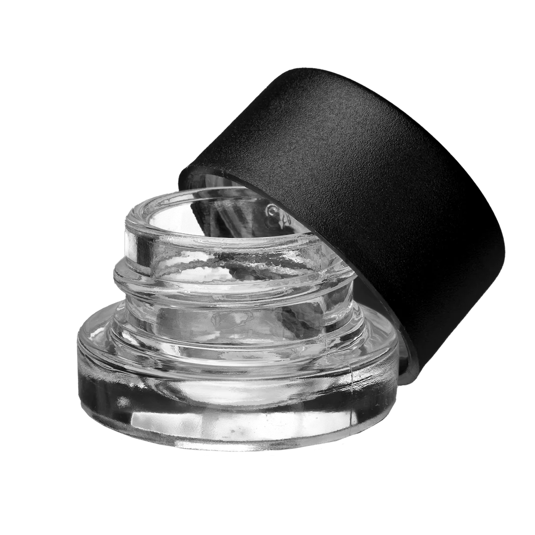 Concentrate Jar Glass Square (Child Resistant Lid) 3.4x2.8 1g