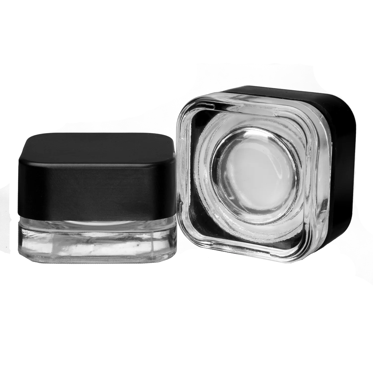 Concentrate Jar Glass Square (Child Resistant Lid) 3.4x2.8 1g - Image 2