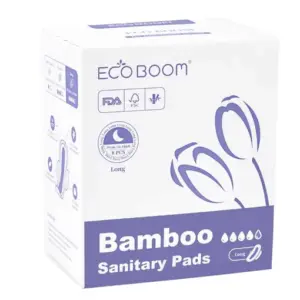 Eco Boom Bamboo Sanitary Pads Night - 29cm