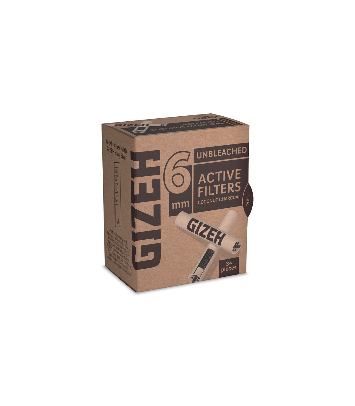 Gizeh Active Filters Unbleached 6mm 34