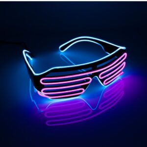 Glasses EL Wire Dual Colour (Batteries Not Incl)