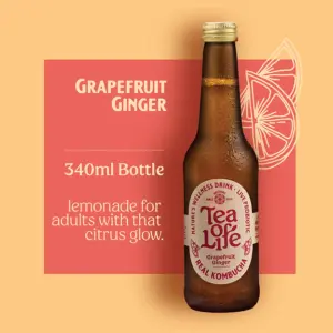 Tea of Life Kombucha Grapefruit Ginger 340ml