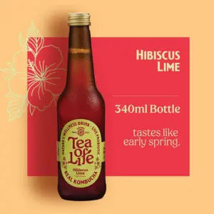 Tea of Life Kombucha Hibiscus Lime 340ml