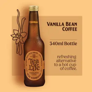 Tea of Life Kombucha Vanilla Bean Coffee 340ml