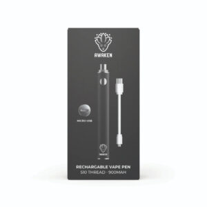 Awaken Vape Pen   Matt Black   Rechargeable   4 Heat Settings