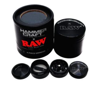 Grinder RAW X 4 Pc Hammercraft Alu Black 60mm